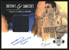 2013-14 Court Kings Sketches and Swatches Autographs #19 Danilo Gallinari/99