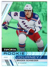 22/23 2022 UPPER DECK SYNERGY HOCKEY ROOKIE JOURNEY GREEN CARDS RJ-X U-Pick List
