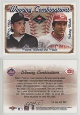 2001 Fleer Platinum Winning Combinations Blue Retail Mike Piazza Johnny Bench