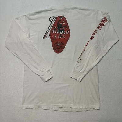 Camiseta manga larga Machine Gun Kelly MGK Hotel Diablo Tickets talla mediana Foto 1 de 4