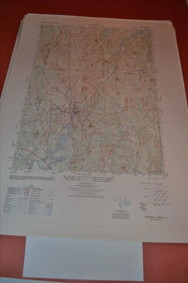1940's Army topographic map Pepperell Massachusetts -Sheet 6669 II NE - Image 1 of 1