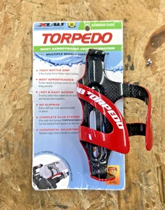 Jaula para botellas de carbono XLAB Torpedo rojo precio de venta sugerido por el fabricante 69,99 USD - Imagen 1 de 2