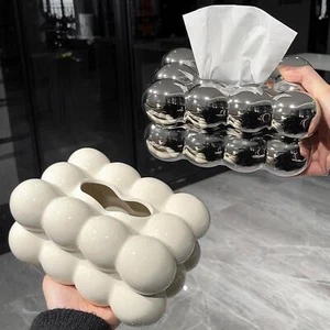 Zuckerwatte Taschentuch Box Abdeckung Gesichtstücher Halter Valentinstag Dekor Blatt - Bild 1 von 10