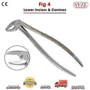 Pinzas de extracción dental de odontología veterinaria canina incisivos inferiores Fig 4 CE - Imagen 1 de 3