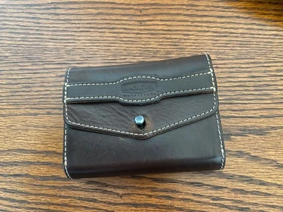 Cartera de cuero con respaldo trasero 5 bolsillos DCB Foto 1 de 4