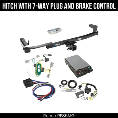 Paquete de remolque de enganche + control de freno para 08-09 Ford Taurus X 44525 receptor de 2" clase 3 Foto 1 de 4