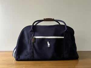 Borsone da viaggio Polo Ralph Lauren blu navy/bianco palestra weekend - Foto 1 di 6