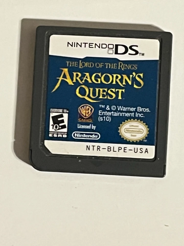 Carrito Lord of the Rings: Aragorn's Quest (Nintendo DS, 2010). Solo | Probado/Funciona Foto 1 de 1