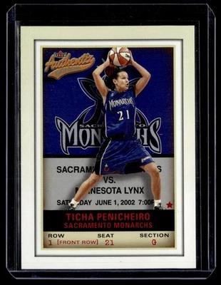 2002 Fleer Authentix WNBA Ticha Penicheiro 81/100 #80 - Image 1 of 2