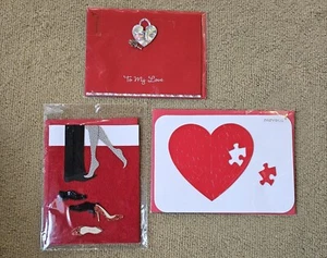3 New Papyrus Valentine's Day Cards In Wrap - Picture 1 of 2