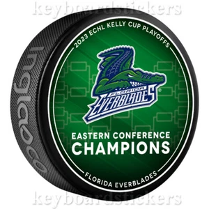 Disco 2023 ECHL Kelly Cup Florida Everblades Conferencia Este Campeones - Imagen 1 de 2