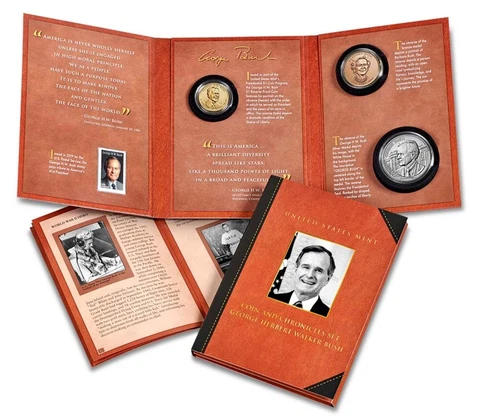 2021 Coin and Chronicles Set George Herbert Walker Bush Cover