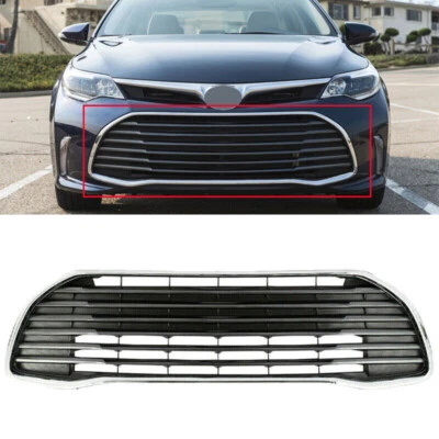 Black Chrome Front Bumper Lower Grille Grill For 2016 2017 2018 Toyota Avalon Foto 1 de 4