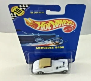 Hot Wheels Mercedes 540K White Tan Roof Red Interior No. 134 Vintage New - Picture 1 of 5