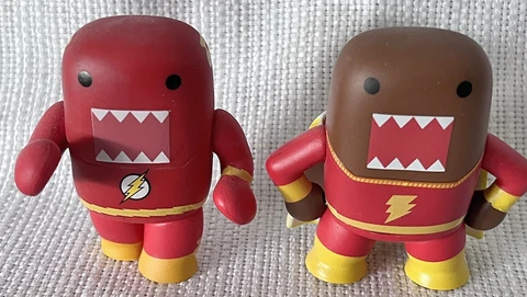 Funko POP! Heroes (DC Comics) Domo (as The Flash) Loose Vinyl Figures Two Cover