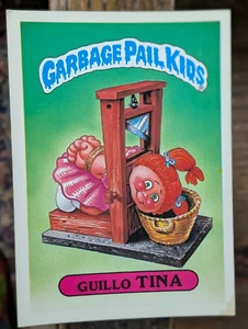 1986 Topps Garbage Pail Kids Series 1 Giant Card Guillo Tina #37 - Picture 1 of 2