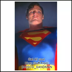 Calamita frigo divertente frigorifero SUPERMAN CHRISTOPHER REEVE film foto V:D anni 70 - Foto 1 di 6