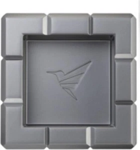 CENICERO PARA CIGARROS COLIBRI Heritage cube / gris mate **nuevo ** con 4 descansos - Imagen 1 de 1