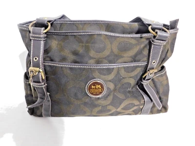 C7 - Bolso de mano/cartera de cuero vintage Coach correas ajustables Foto 1 de 4