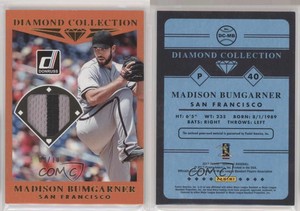 2017 Panini Donruss Diamond Collection Gold /10 Madison Bumgarner #DC-MB