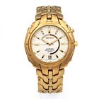 Seiko Kinetic 5m62-0850 Gold-plated Stainless Steel Men’s Automatic Date Watch