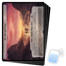 THE CHEETAH PLANET (OVERSIZED) X4 Universes Beyond: Doctor Who Magic MTG CARD