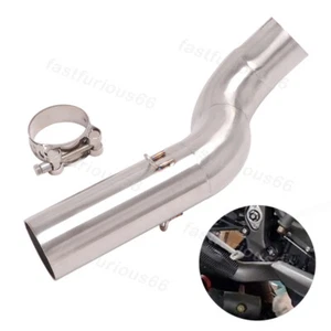 Exhaust Mid Pipe 51MM For Triumph Street Triple 765 S / R / RS 17-23 Steel Tube - Picture 1 of 7