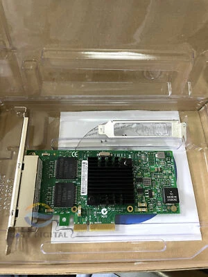 OEM Intel I350-T4V2 Gigabit PCIe x4 Ethernet Adapter NIC Network Quad Ports Card - Image 1 of 4