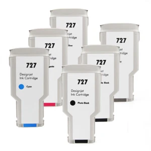 Cartucho de tinta compatible 6*300 ml para hp 727 para impresora HP T920 T1500 T2500 - Imagen 1 de 6