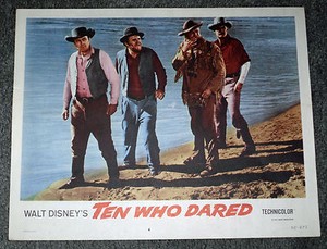 TEN WHO DARED orig 1960 lobby card BEN JOHNSON/BRIAN KEITH 11x14 movie poster