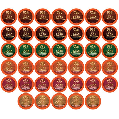VAN DER LAAN CHOCOLATE VanDerLaan Hot Cocoa Pod, Gourmet Chocolate, Variety Pack, 2.0 Keurig, 40 ct