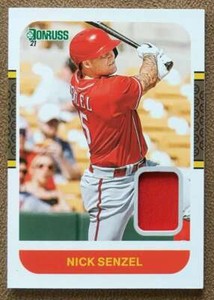 Nick Senzel 2021 Donruss Retro 1987 Materials Rookie Jersey #87M-NS Reds Relic