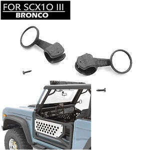 For SCX10 III BRONCO RC Car Rearview Mirror Kit Decoration Upgrade Accessories