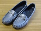 Sas Metro Horsebit Loafers 7 Pewter Slip On Shoes Flats Tripad Comfort Womens