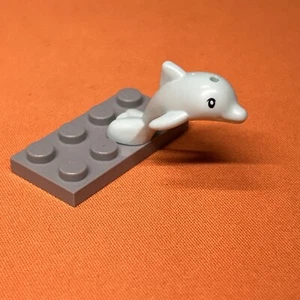 Lego New Light Aqua Dolphin Baby Friends che salta con occhi neri parte mare oceano - Foto 1 di 5