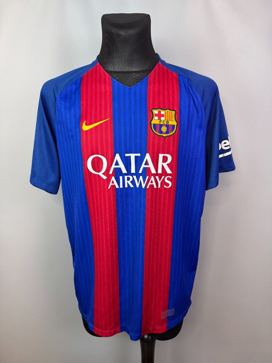 BARCELONA 2016 2017 HOME SHIRT FOOTBALL SOCCER JERSEY NIKE BARCELONA 2016 2017 HOME SHIRT FOOTBALL SOCCER JERSEY NIKE