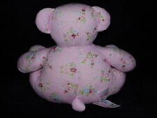 Asda  floral bear soft toy pink teddy 
