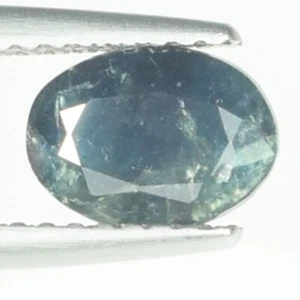 1.18 ct OPAQUE DARK JET BLACK GREEN / NATURAL ALEXANDRITE CUT Oval See Vdo SPL - Picture 1 of 2