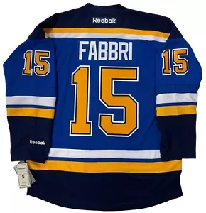 MAGLIA ROBBIE FABBRI ST. LOUIS BLUES 2017 REEBOK PREMIER TAGLIA LARGE - Foto 1 di 6