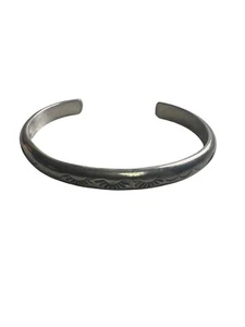Vintage Old Pawn Navajo kariniert Stapelmanschette Armband Barren Sterlingsilber - Bild 1 von 11