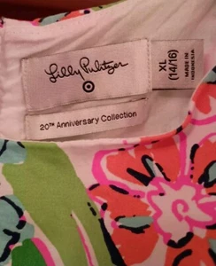 Lilly Pulitzer For Target Girls Dress Size XL (14/16) Nosie Posey NWOT - Picture 1 of 10