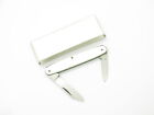 Vintage 1960s Seki Japan 3" White Handle Folding Pocket Pen Knife