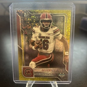 2025 Bowman Chrome U LaNorris Sellers 1st Bowman refractor de diamante amarillo/350 - Imagen 1 de 2