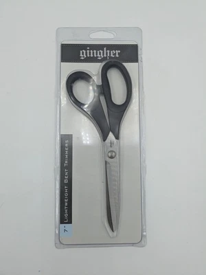 GINGHER 7" Lightweight Bent Trimmers Scissors New in Package - Image 1 of 4