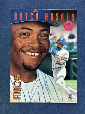 1996 Leaf Studio Bronze Proof #17 Butch Huskey Mets /2000 - Image 1 of 2