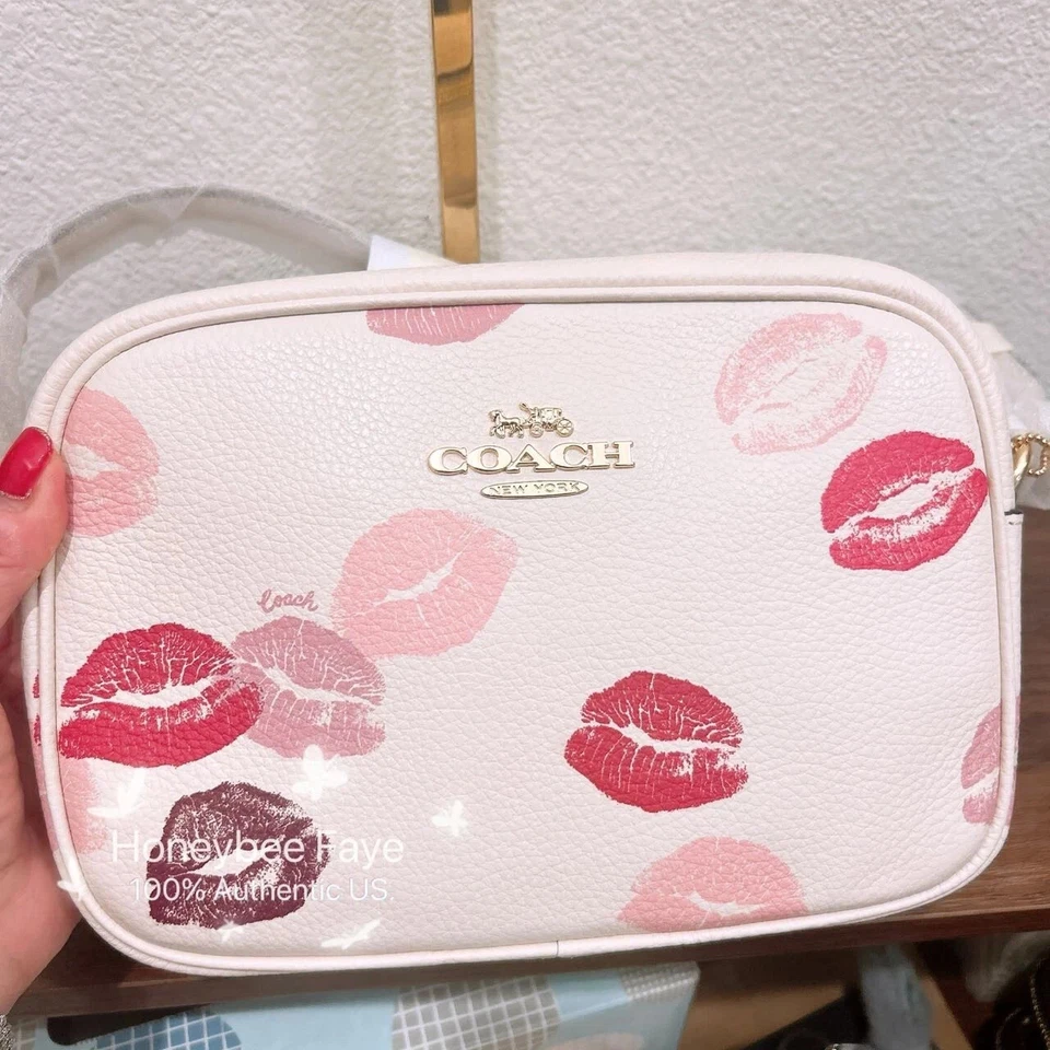 COACH Jamie Camera Bag With Lips Print CZ935 large size