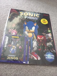 Turkish !!! Sonic Prime Panini Stickets Starter Pack - Picture 1 of 5