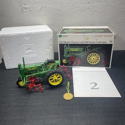 Ertl 1/16 John Deere Model A Tractor With 290 Cultivator, Precision Series #2 - Image 1 of 4