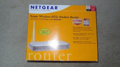 Netgear Super Wireless ADSL Modem Router  (4-Port 10/100Mbps switch DG834GT ) - Image 1 of 3