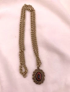Collar colgante vintage Sarah Coventry declaración antigua Viena bisutería - Imagen 1 de 3